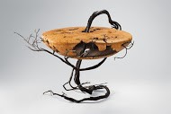 Ron Gerton, A Tree Runs Through It , 1998, spalted maple burl, bronze. The Montalto Bohlen Collection. c. 2014 PEM. Photo by Walter Silver/PEM.