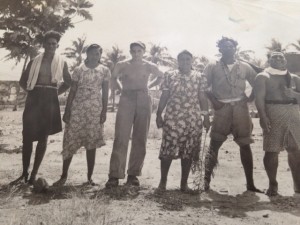 Daddy (third from left) in Fiji